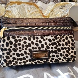 BRAHMIN Small Leopard Clutch